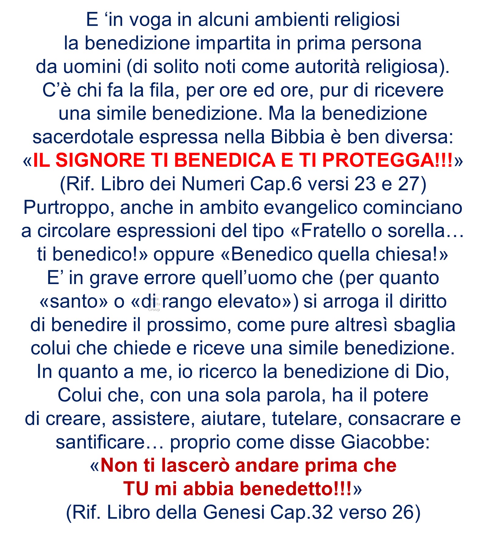 BENEDIZIONE DI DIO