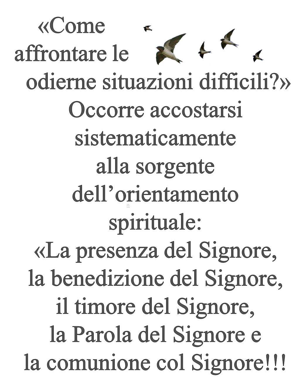 Cristiani Evangelici e le situazioni difficili