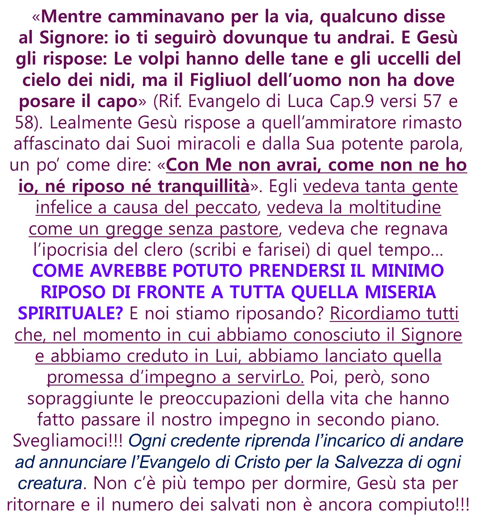 IL SERVIZIO CRISTIANO